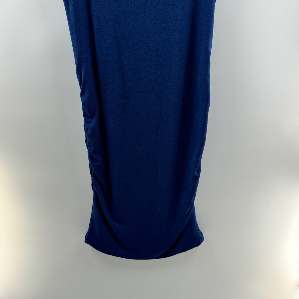 Gap Maternity Maxi Dress Cobalt Blue Size Large - Picture 2 of 6
